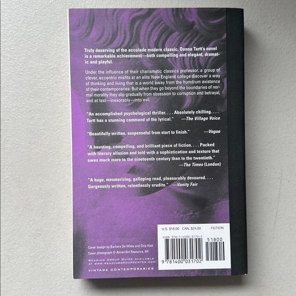 The Secret History by Donna Tartt Paperback - Picture 2 of 3